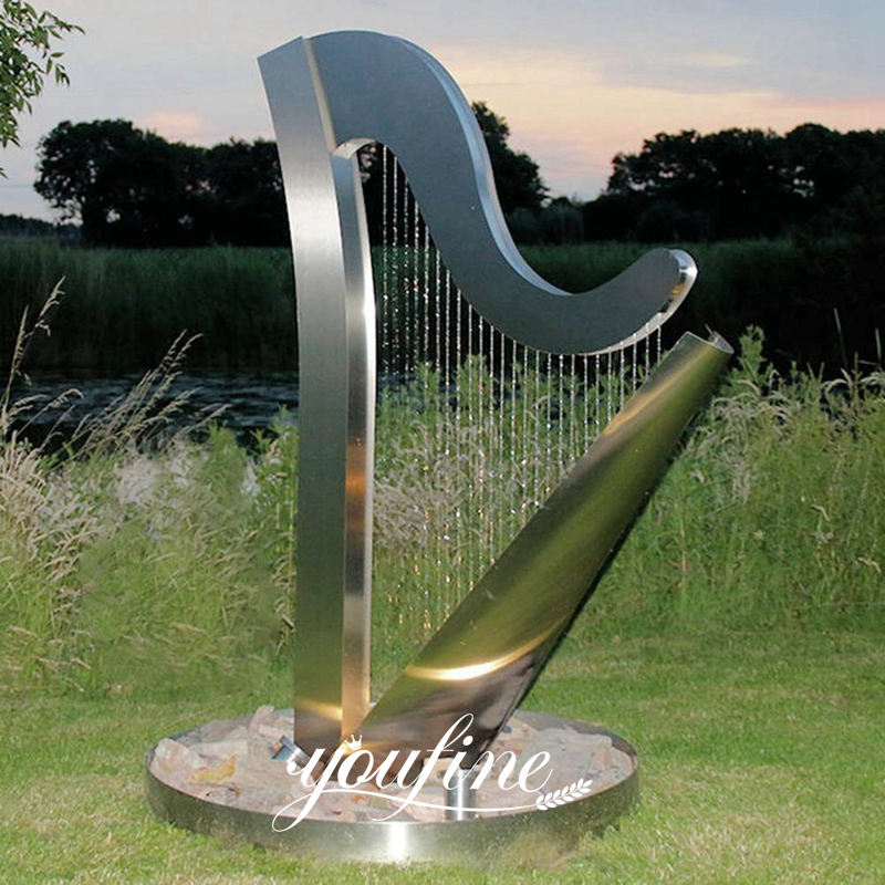 stainless steel water fountain outdoor-YouFine Sculpture