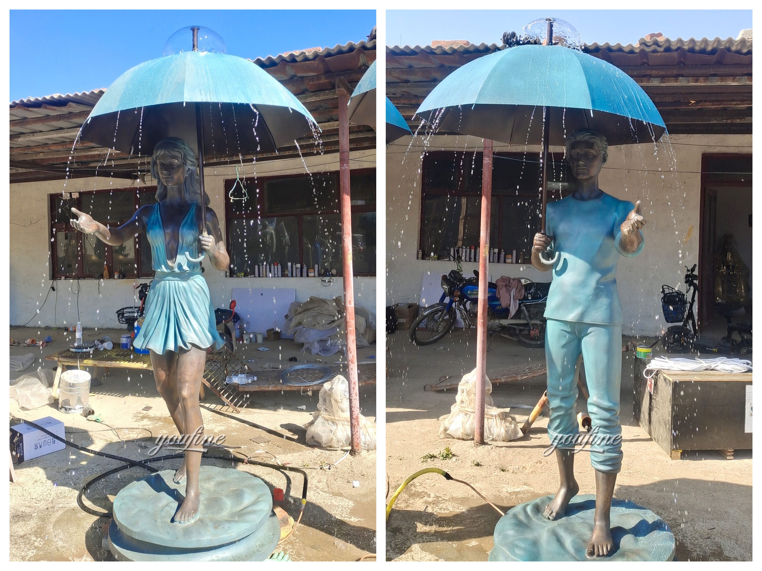 fountains with various designs.