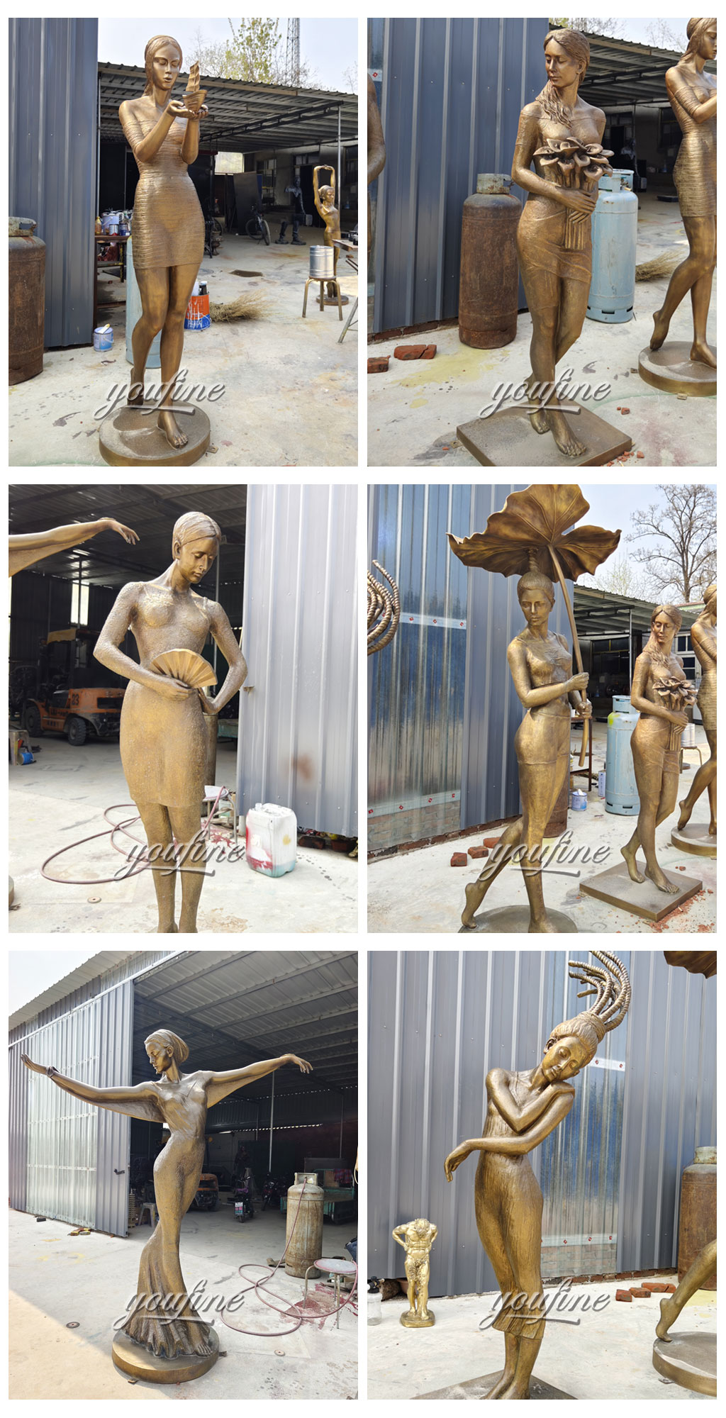 fountains with various posture designs