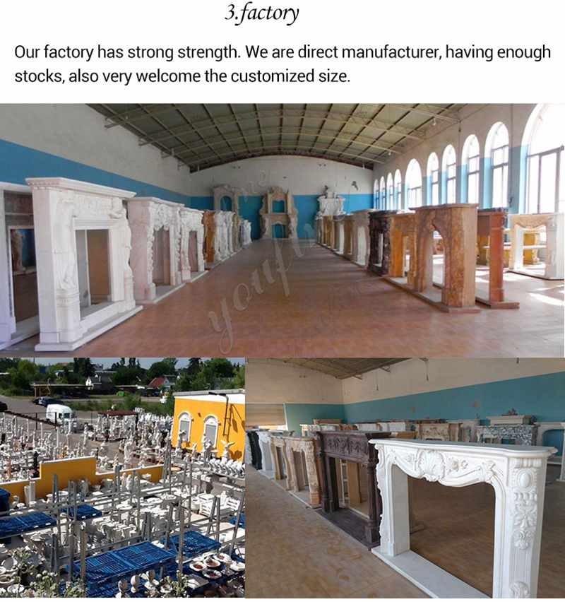 marble fireplace in YouFine Factory