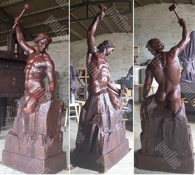 wonderful effect of self made man sculpture-YouFine sculpture