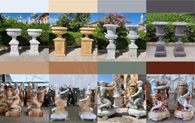 Large White Marble Planters with High Quality Supplier MOKK-996