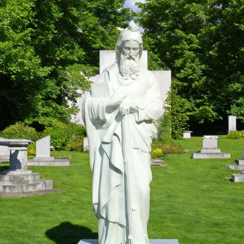 Marble Outdoor St. Jude Statue