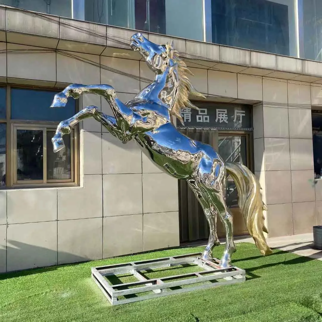 Jumping Metal Horse