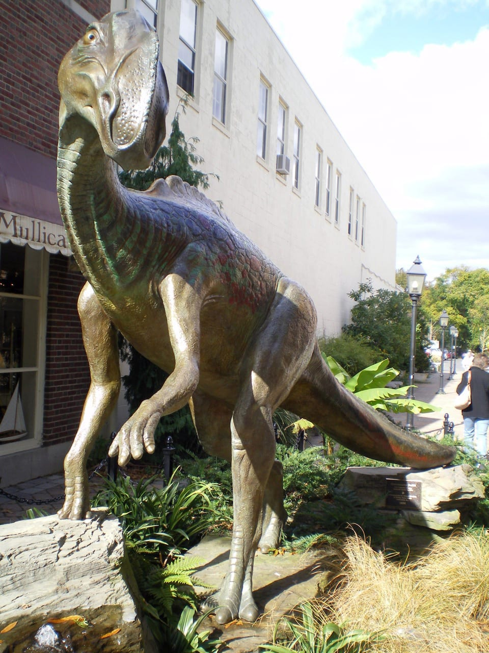Large Bronze Dinosaur