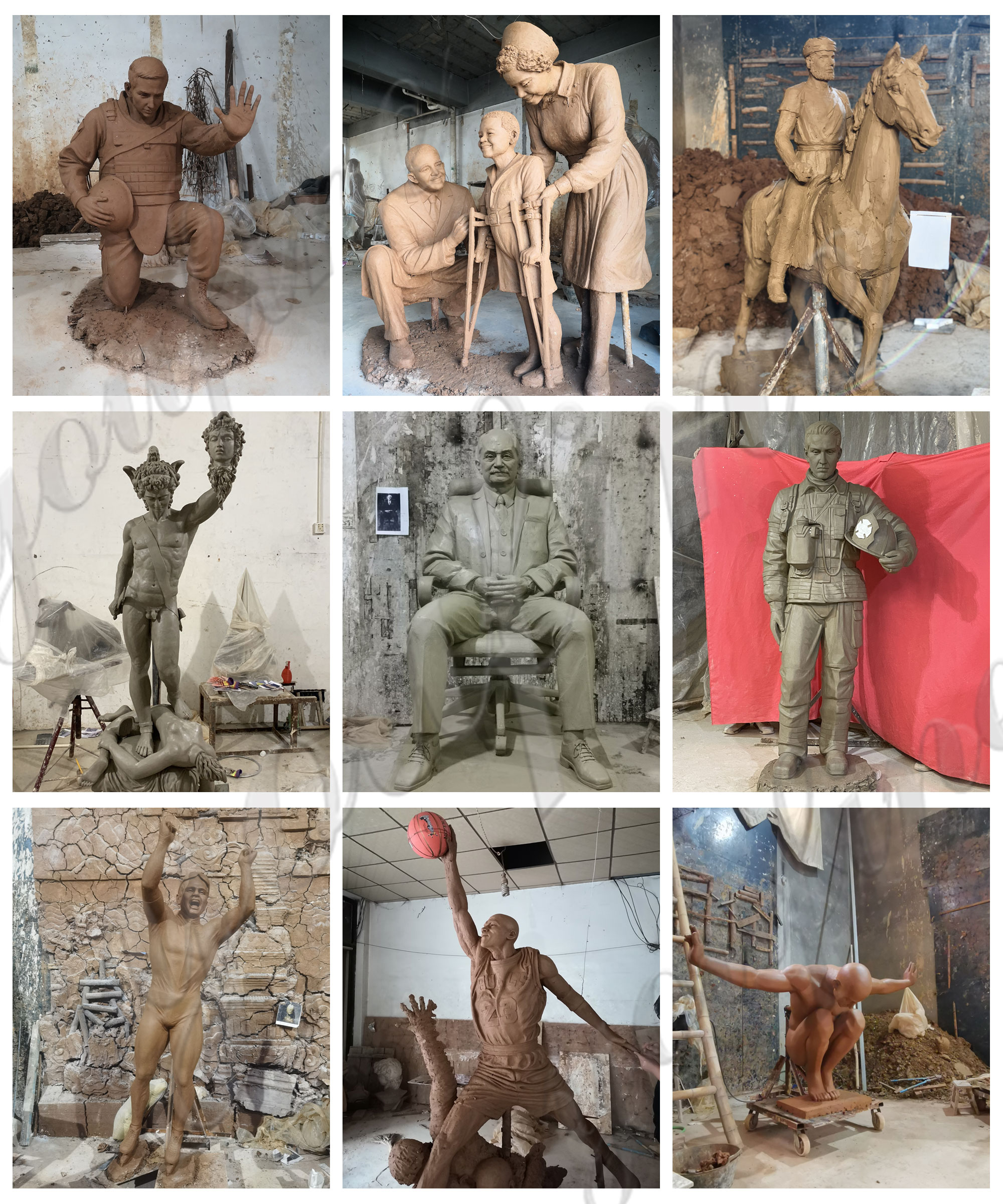 figure clay model