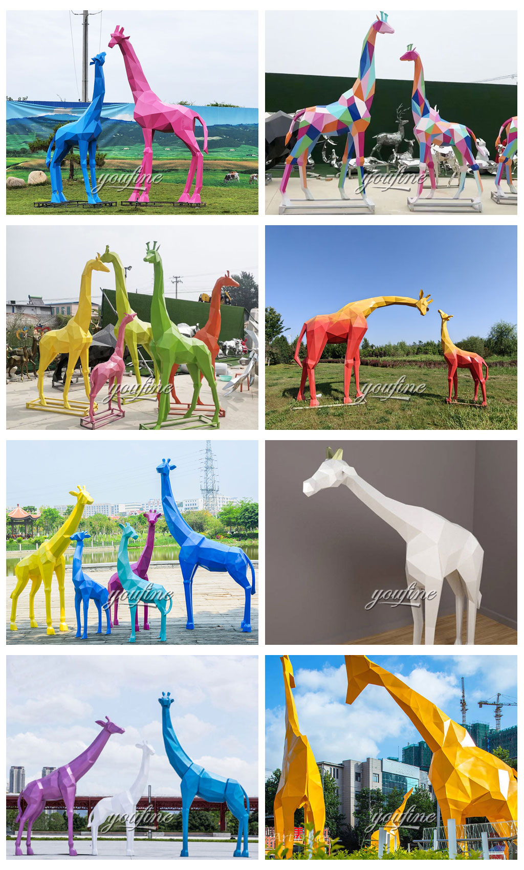 Various Geometric Giraffe 