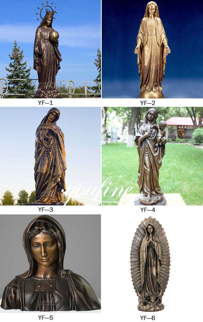 Life Size Religious Bronze Pieta Mary Sculpture for Sale
