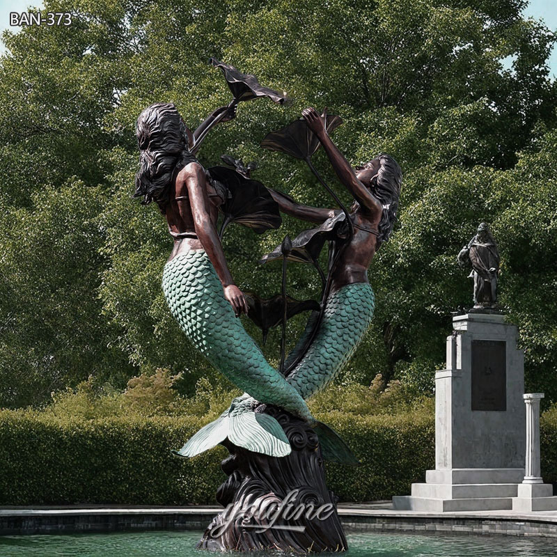 large Outdoor Mermaid Fountain
